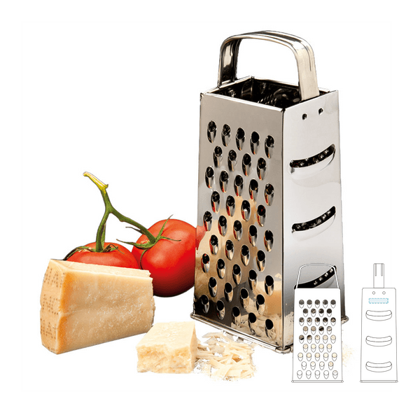 Grater with 4 Different Uses Stainless Steel